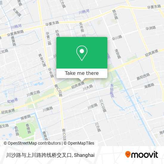 川沙路与上川路跨线桥交叉口 map