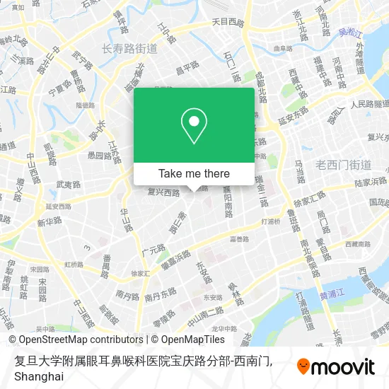 复旦大学附属眼耳鼻喉科医院宝庆路分部-西南门 map