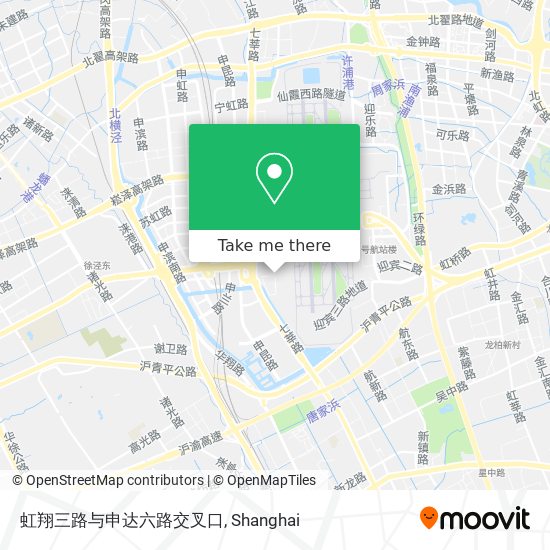 虹翔三路与申达六路交叉口 map