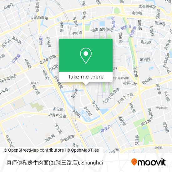 康师傅私房牛肉面(虹翔三路店) map