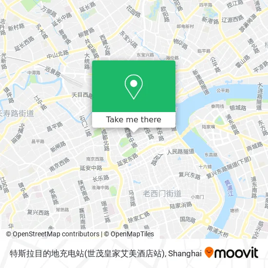特斯拉目的地充电站(世茂皇家艾美酒店站) map