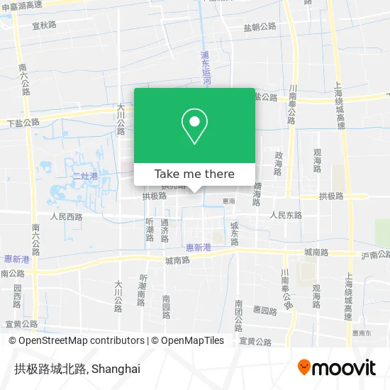 拱极路城北路 map
