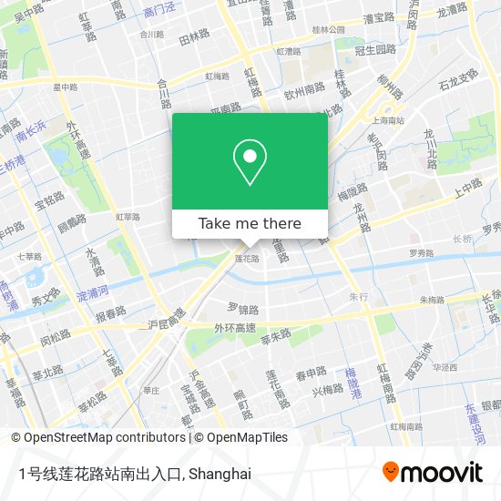 1号线莲花路站南出入口 map