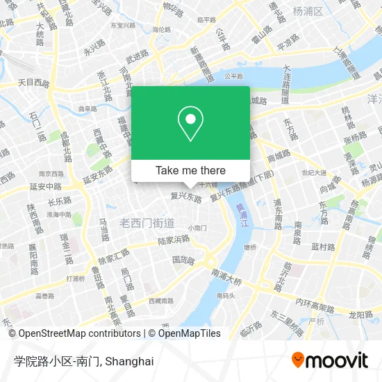 学院路小区-南门 map