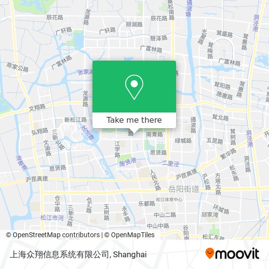 上海众翔信息系统有限公司 map