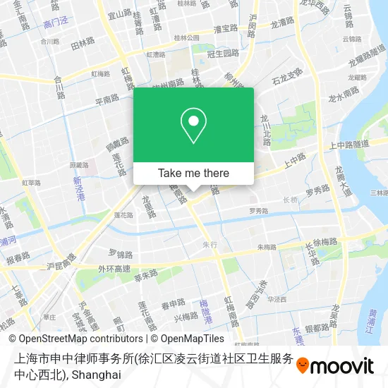 上海市申中律师事务所(徐汇区凌云街道社区卫生服务中心西北) map