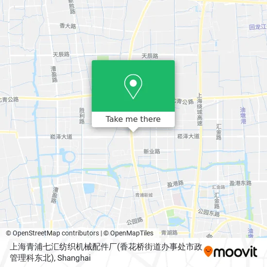 上海青浦七汇纺织机械配件厂(香花桥街道办事处市政管理科东北) map