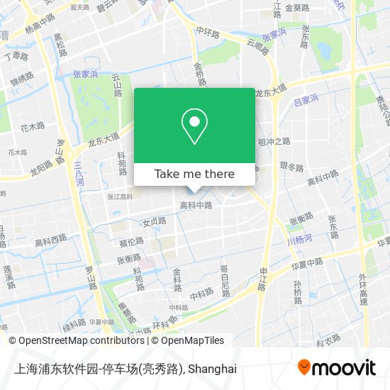 上海浦东软件园-停车场(亮秀路) map