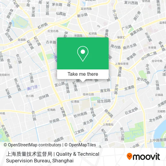 上海质量技术监督局 | Quality & Technical Supervision Bureau map