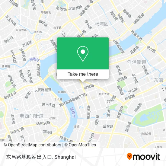 东昌路地铁站出入口 map
