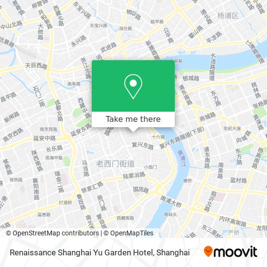 Renaissance Shanghai Yu Garden Hotel map