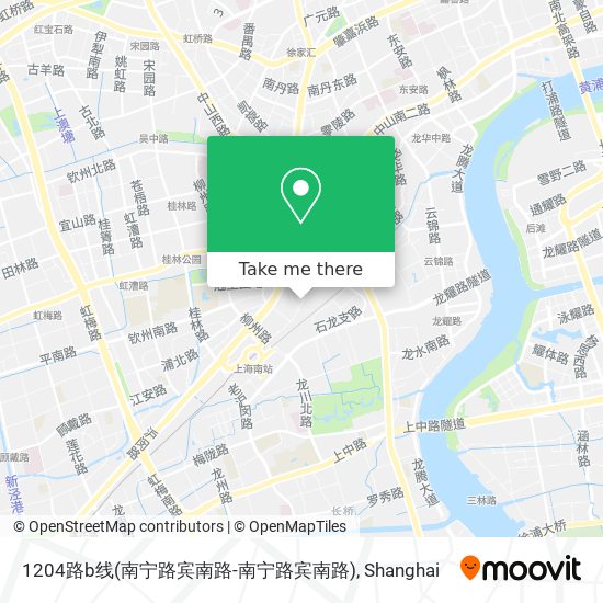 1204路b线(南宁路宾南路-南宁路宾南路) map