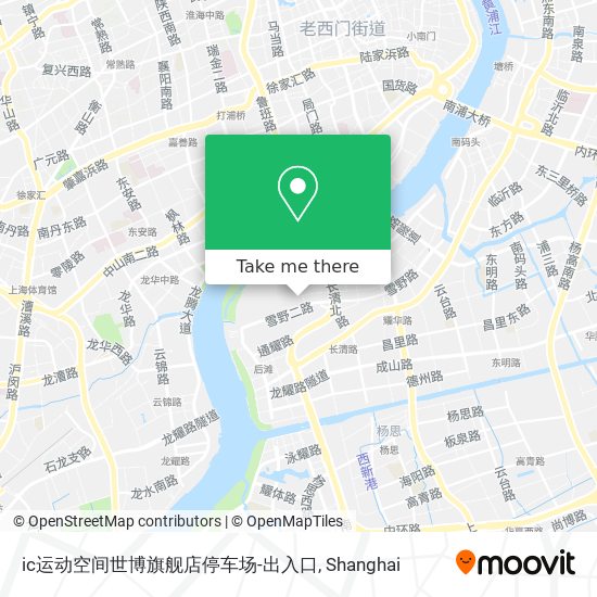 ic运动空间世博旗舰店停车场-出入口 map