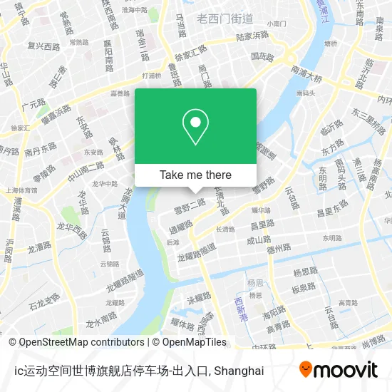 ic运动空间世博旗舰店停车场-出入口 map
