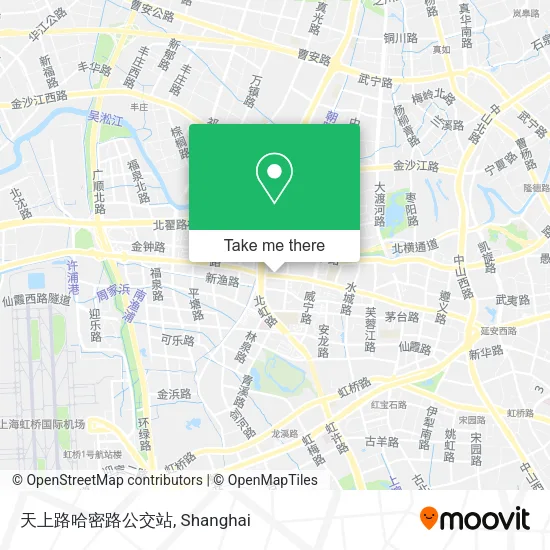 天上路哈密路公交站 map