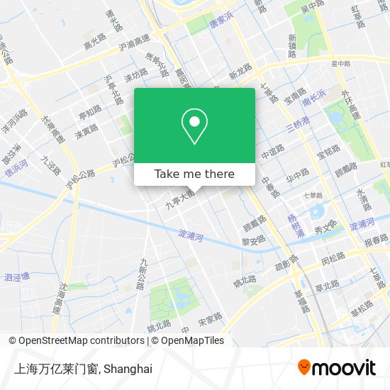 上海万亿莱门窗 map