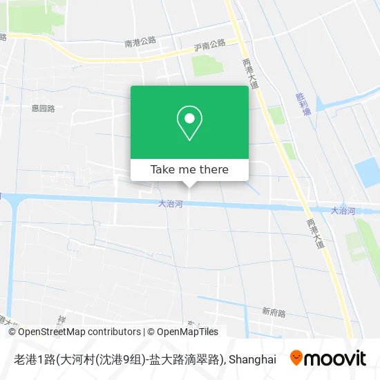 老港1路(大河村(沈港9组)-盐大路滴翠路) map