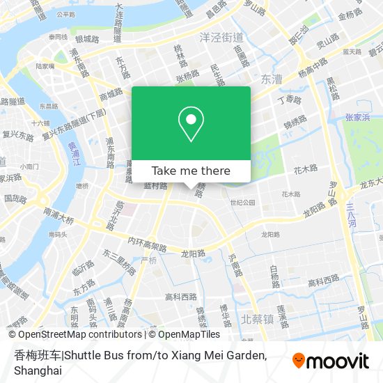 香梅班车|Shuttle Bus from / to Xiang Mei Garden map