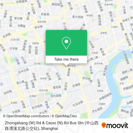 Zhongshang (W) Rd & Caoxi (N) Rd Bus Stn (中山西路漕溪北路公交站) map