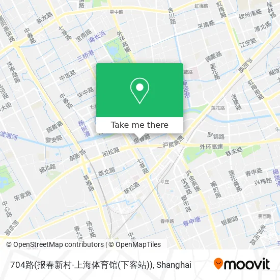 704路(报春新村-上海体育馆(下客站)) map
