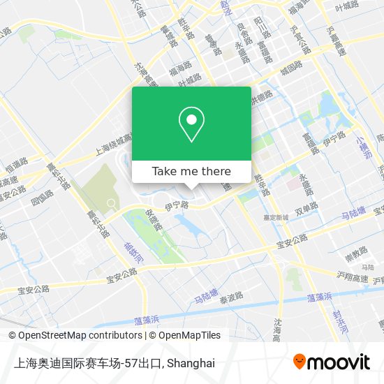 上海奥迪国际赛车场-57出口 map