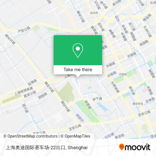 上海奥迪国际赛车场-22出口 map