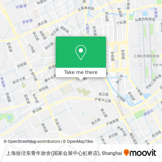 上海徐泾东青年旅舍(国家会展中心虹桥店) map
