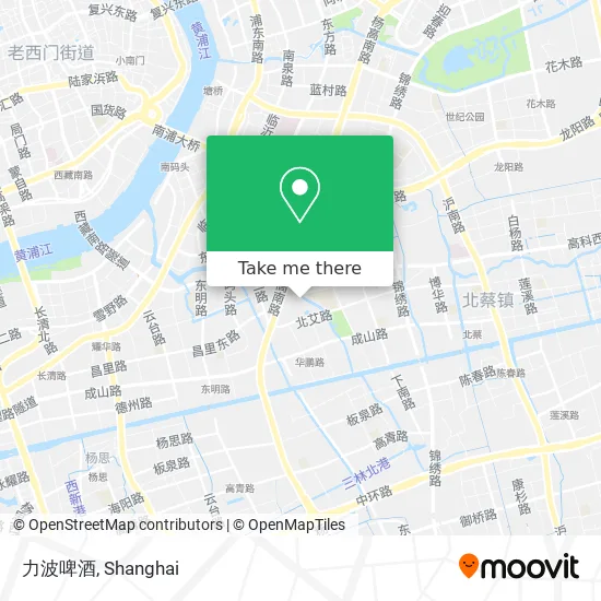 力波啤酒 map