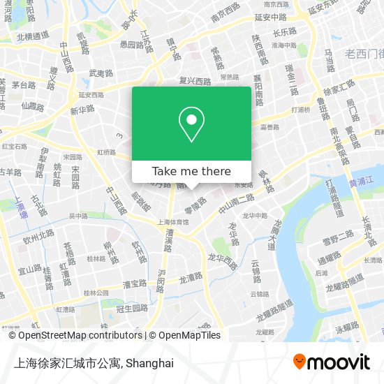 上海徐家汇城市公寓 map