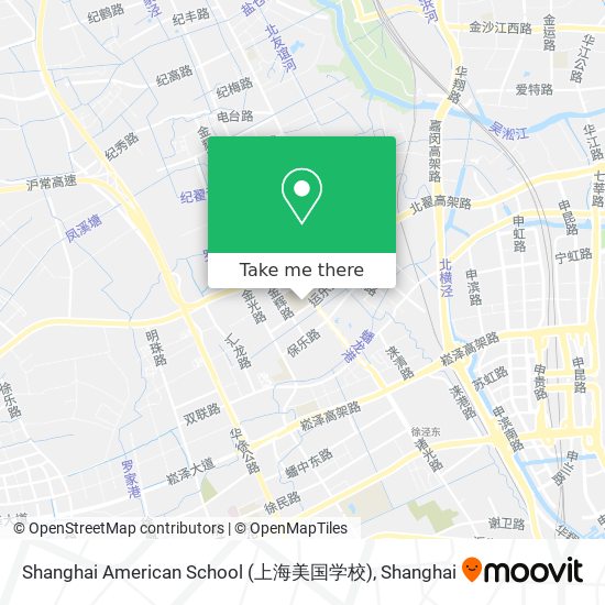 Shanghai American School (上海美国学校) map