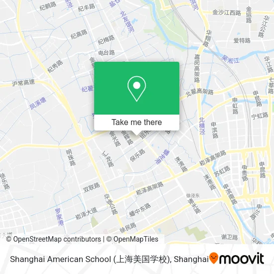 Shanghai American School (上海美国学校) map