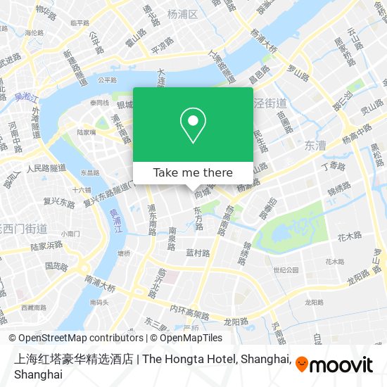 上海红塔豪华精选酒店 | The Hongta Hotel, Shanghai map