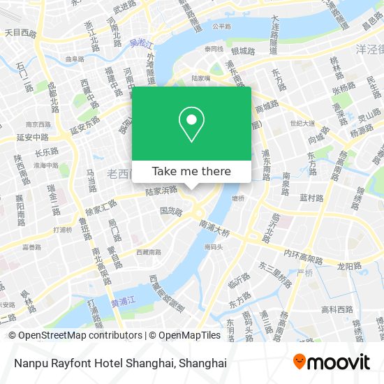 Nanpu Rayfont Hotel Shanghai map