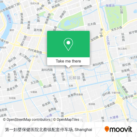 第一妇婴保健医院北蔡镇配套停车场 map