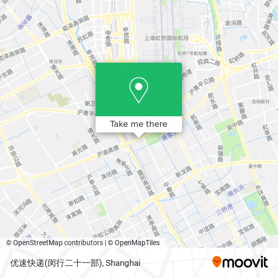 优速快递(闵行二十一部) map