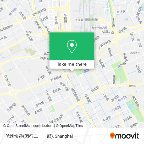 优速快递(闵行二十一部) map