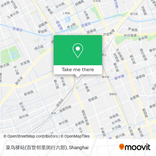 菜鸟驿站(百世邻里闵行六部) map