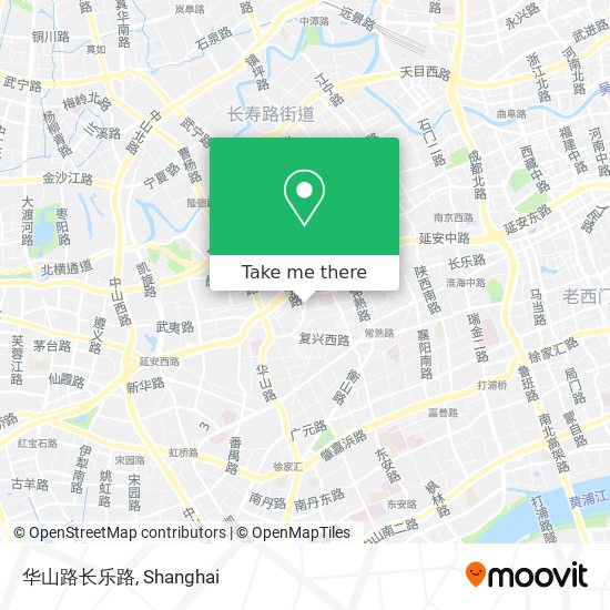 华山路长乐路 map