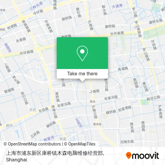 上海市浦东新区康桥镇木森电脑维修经营部 map