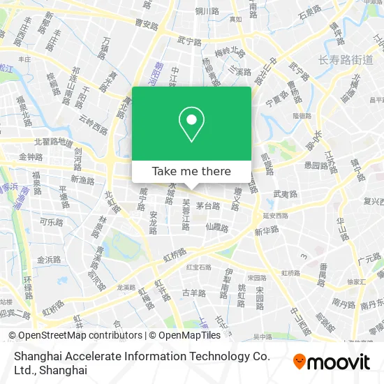 Shanghai Accelerate Information Technology Co. Ltd. map