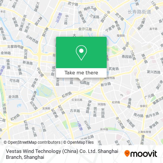 Vestas Wind Technology (China) Co. Ltd. Shanghai Branch map