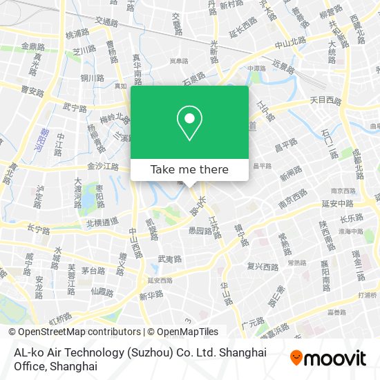 AL-ko Air Technology (Suzhou) Co. Ltd. Shanghai Office map
