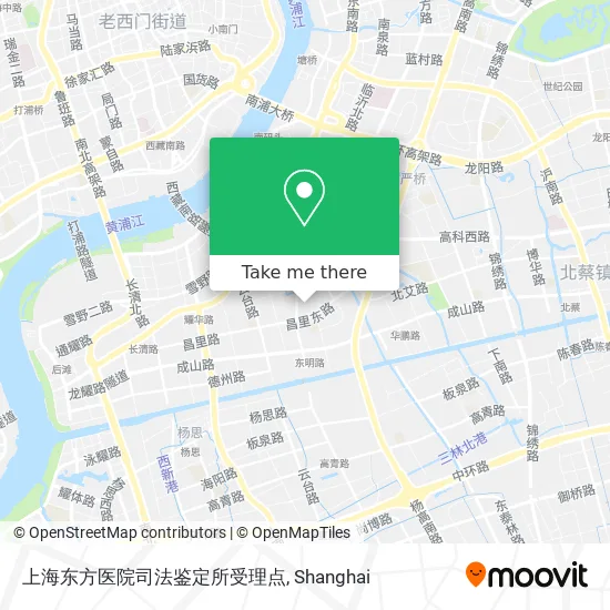 上海东方医院司法鉴定所受理点 map