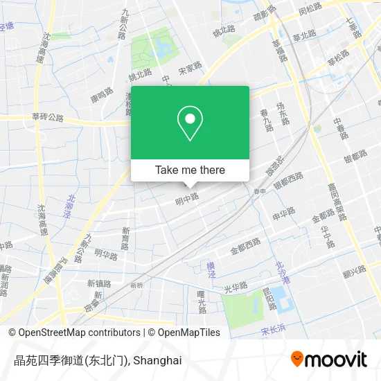 晶苑四季御道(东北门) map