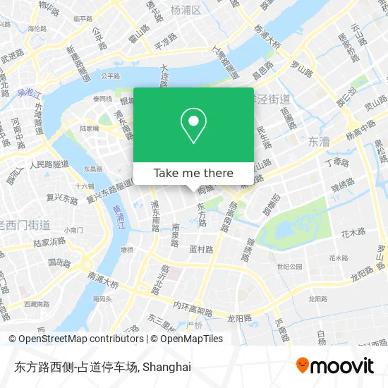 东方路西侧-占道停车场 map