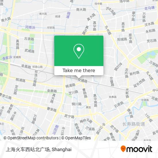 上海火车西站北广场 map