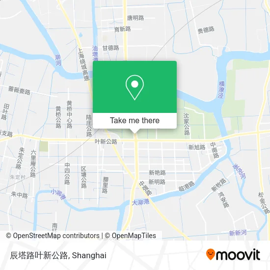 辰塔路叶新公路 map