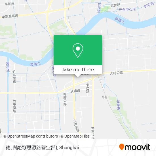 德邦物流(思源路营业部) map