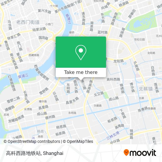 高科西路地铁站 map