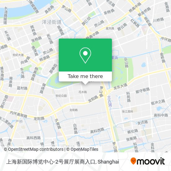 上海新国际博览中心-2号展厅展商入口 map